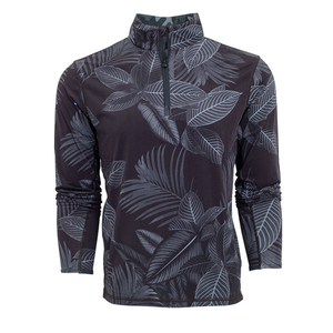 Sweat à capuche en molleton imprimé pour homme, sweat-shirt de Golf à col zippé, à la mode - Product Image 5