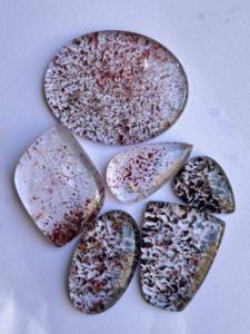 Natural de calidad Premium Super Seven Quartz Cabochon Crystal Smooth Cut Amazing Loose Jewelry Gemstones OEM Disponibilidad - Product Image 4