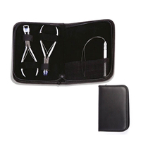 Kits d'outils d'extension de cheveux en matériau composite multicolores de haute qualité avec logo personnalisé en gros, fournitures professionnelles pour salons de coiffure