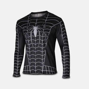 Vêtements de sport unisexes à manches longues UPF 50 Imprimés par transfert thermique Rashguard personnalisé pour le BJJ MMA Surf Compression Spandex/Polyester - Product Image 2