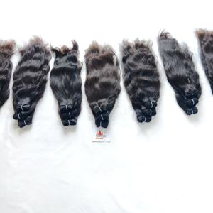 Venta al por mayor 100% Virgen India Crudo Cutícula Alineada Tejido Procesamiento Químico Ninguno Trenzado Onda Rizo Extensiones de Cabello Humano Barato - Product Image 1