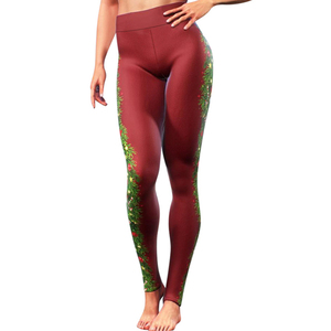 Meilleures ventes de pantalons de yoga pour femmes imprimés par sublimation personnalisés à des prix raisonnables à vendre - Product Image 6