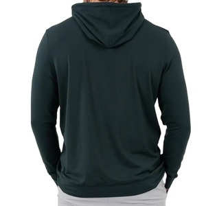 Sweat à capuche OEM personnalisé 100 % coton molletonné respirant à séchage rapide pour homme, coupe régulière, léger, pull décontracté d'hiver, basiques privés - Product Image 3