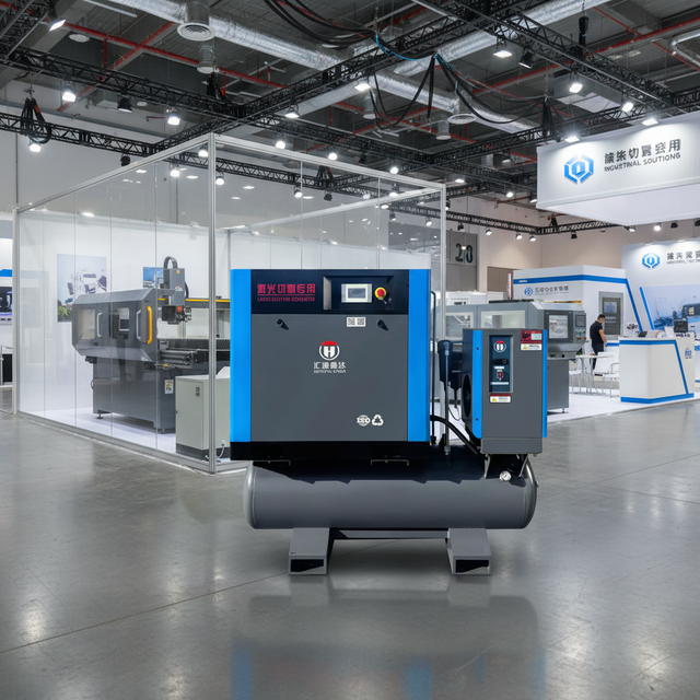 HUITONG XINDA Industrial Screw Air Compressor Oil-Free Air Cooled with Engine AC 220V/110V