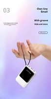 Cadeau promotionnel : Power Bank personnalisable avec logo, chargeur portable 20000 mAh avec câble, vente en gros pour événements d'entreprise et cadeaux d'affaires