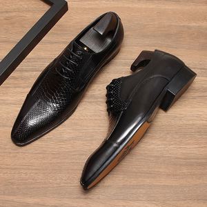 Nuevos Zapatos de Cuero para Hombre, de Alta Gama, con Estampado de Cuero, Transpirables, de Piel Vacuna, Casuales, Deportivos, de Vestir, Otoñales, Impermeables - Product Image 3
