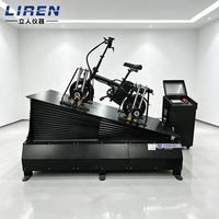 Banc d'essai d'inclinaison pour vélo électrique avec capteur de gravité haute précision pour la détection des paramètres d'équilibre du cadre de deux-roues