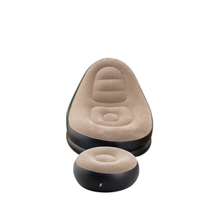 <b>Inflatable</b> <b>Sofa</b> Beanbag Chair With Footstool Modern Design Outdoor Portable Recliner Single Tatami Mat Adult Use - Product Image 3