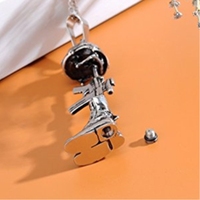 Colgante para cenizas de mascota de acero inoxidable, impermeable y ecológico, con diseño de botas militares ortodoxas clásicas y tapa de pistola, joyería funeraria.