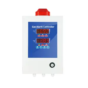 Contrôleur d'alarme de fuite de gaz à grand écran couleur multi-canaux industriel avec détecteur de gaz toxique