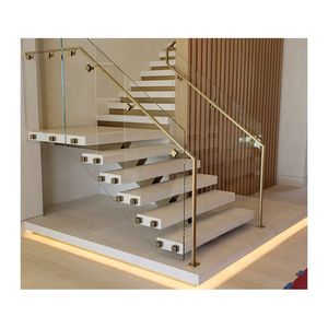 Foshan Factory Loft Escaleras flotantes Escalera en espiral Escalera flotante Escalera de vidrio Escalera flotante - Product Image 4