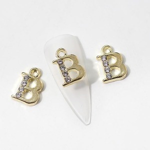Breloques Alphabet en or, lettres de l'alphabet, A à Z, 1 pièce, pendentif Alphabet pour femmes, filles, Salon de <span class=keywords><strong>manucure</strong></span>, décoration des ongles, vente en gros - Product Image 6