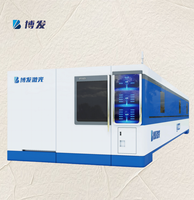 Plate-forme d'échange de personnalisation d'usine Machine de découpe laser à fibre CNC couvercle entièrement fermé 20KW 4000*2000MM avec caméra