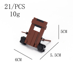 Blocs <span class=keywords><strong>de</strong></span> construction MOC, Scène <span class=keywords><strong>de</strong></span> château médiéval, Murs, tours, tours d'angle, soldats <span class=keywords><strong>de</strong></span> siège, défense, bataille, jouet d'assemblage en plastique DIY - Product Image 5