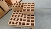 Briques réfractaires en argile alumineuse à haute teneur en alumine SK-32 SK-34 SK-36, briques en mullite MgO SiO2, briques en argile, blocs, motifs