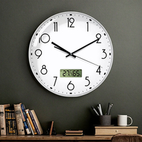 Horloge murale numérique électronique à affichage silencieux, style vintage antique, best-seller, nouvelle collection, décoration intérieure