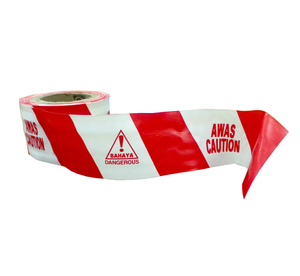 Ruban de signalisation personnalisé en PE non adhésif, ruban de précaution - Product Image 3
