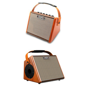 Amplificador de guitarra acústica portátil AROMA de 15W, altavoz BT, micrófono con batería recargable integrada, accesorio para instrumentos de cuerda - Product Image 4