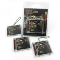Affiche pliée personnalisée d'artiste mini-album en papier porte-clés CD NFC programmable lien URL vers de votre musique d'idole préférée
