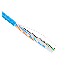 Cable Ethernet Cat6 de 305m, 23 AWG, con aislamiento de alambre sólido OFC, separador cruzado reductor, cubierta LSZH, impedancia de 100, certificado CE/FCC
