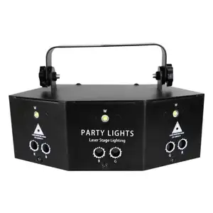 9 Led gözler disko sahne lazer işık demeti Strobe Dmx 512 kontrol ses aktif Dj parti Fiesta dans zemin aydınlatma ekipmanları