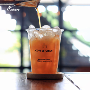 12oz 16oz 20oz 24oz biểu tượng tùy chỉnh cá nhân lạnh uống cốc nhựa dùng một lần Pet rõ ràng ly nhựa có nắp đậy - Product Image 3