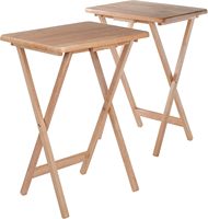 Table à collation pliable en bois 26 pouces – Portable pour cuisine, salon, TV, repas, loisirs créatifs et puzzles, idéale pour le télétravail, rangement facile