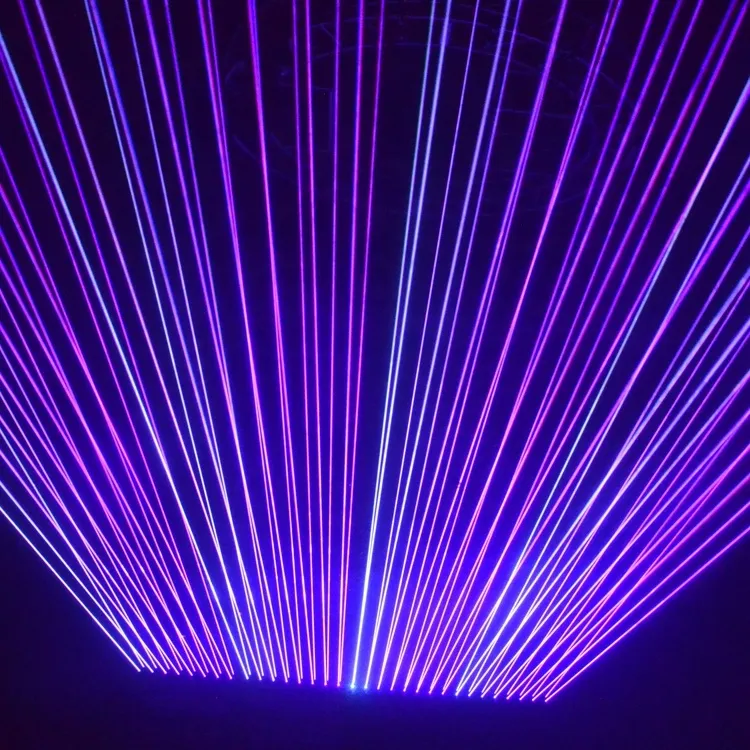 Illuminazione da discoteca RGB 3in 1 Colore rosso Laser DMX512 Luce da palcoscenico per feste 8 occhi Luce laser a sfera mobile