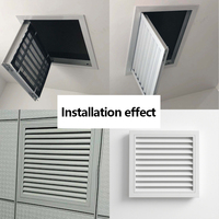 Grille de ventilation rectangulaire en plastique de haute qualité 100 125 150 mm, design moderne, pour systèmes CVC