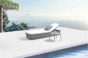 Tumbona de Ratán para Exteriores, Muebles de Jardín para Piscina de Hotel - Product Image 6