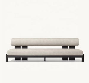 طقم أثاث حدائق فاخر من الألومنيوم من مصنع فيجو، أريكة معدنية راقية بتصميم عصري - Product Image 2