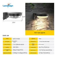 Nouvelle Lampe Murale Solaire Extérieure LED 2025 pour Escalier, Couloir, Jardin, Cour, avec Détection de Mouvement et Télécommande