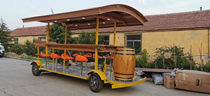 Voiture électrique de tourisme et de loisirs 2025, chariot à bière mobile de loisirs, navette à pédales, bus touristique - Product Image 4