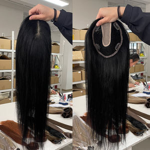 Nuevas Llegadas: Sistema de Cabello de Malla Transpirable con Cabello Virgen Europeo, Topper de Cabello de Malla, Toupee para Mujeres Blancas, en Stock - Product Image 3