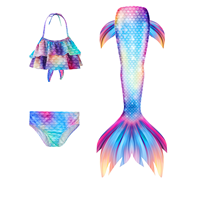 Maillot de bain sirène pour filles, tenue de bain sirène pour bébés filles, ensemble de maillot de bain sirène princesse pour filles