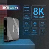 Decodificador IPTV 2026 Amlogic S905W2, Streaming 8K, Internet OTT, Quad Core, 4GB RAM, 64GB ROM, Smart Premium, Android 14, Google TV Box