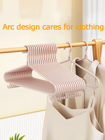 I KNOW Cintre Minimaliste pour Vêtements, Procédé de Trempage en Poudre, Conception Antidérapante, Construction Durable en PP et Fer, 21x43cm pour Sacs