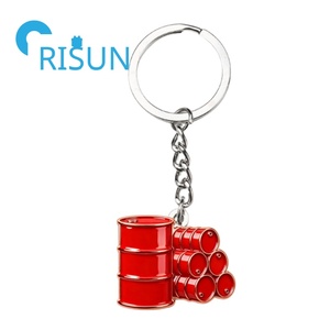 Portachiavi Personalizzato a Forma di Barile di Carburante in Metallo, Ciondolo a Forma di Bombola di Benzina, Regalo Originale - Product Image 4