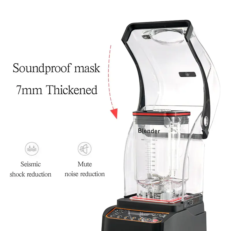 Professional 2200 Watt Mixer Grinder Smoothie fruit Juice Commercial Food Heavy Duty Kitchen Blender