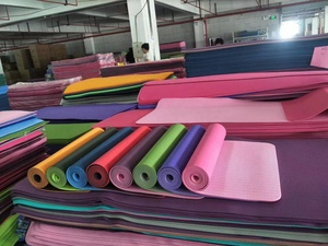 Stampa Logo personalizzata 6mm Fitness equilibrio antiscivolo verde blu rosa giallo <span class=keywords><strong>viola</strong></span> nero grigio TPE <span class=keywords><strong>Yoga</strong></span> stuoie - Product Image 6