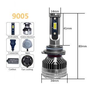 Canbus-sistema de iluminación para coche, faro Led amarillo, impermeable, blanco, H1, H3, H7, H11, para motocicleta - Product Image 6