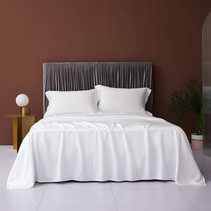 Ensemble <span class=keywords><strong>de</strong></span> draps <span class=keywords><strong>en</strong></span> viscose <span class=keywords><strong>de</strong></span> bambou 100% Oeko-tex, taille Queen, 300 fils, couleur unie, super doux, pour l'été - Product Image 2