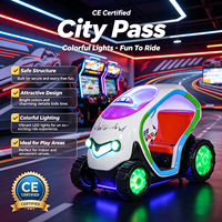 Machine de jeu d'arcade de course en fibre de verre à monnayeur pour enfants, avec écran en anglais, pour Centres de jeux, Parcs d'attractions et Centres commerciaux