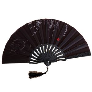 Ventilateur à main en plastique personnalisé BSBH Wave Rib pour danser ou souvenir de mariage - Product Image 4