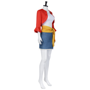 Disfraz de Cosplay de Luffy de One Piece de Saint Vida con Sujetador y Chaqueta, Talla M, Traje de Anime para Mujer - Product Image 2