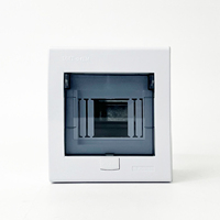 Boîtier de distribution électrique DMT 4 voies à montage en surface, en plastique ABS et plaque d'acier galvanisé, indice de protection IP30