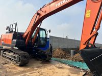 Excavatrice sur chenilles d'occasion HITACHI ZX210 Zaxis de 21 tonnes, modèle original japonais 2023, pour la rénovation de chantier, en stock