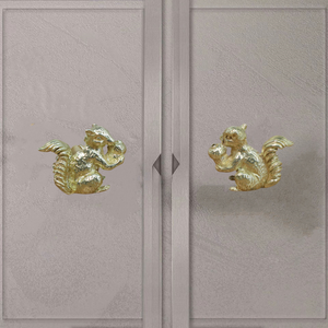 批发黄铜家居装饰松鼠把手松鼠门把手家居装饰 - Product Image 5