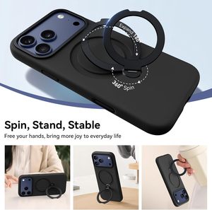 <span class=keywords><strong>iPhone</strong></span> 17 Pro <span class=keywords><strong>6</strong></span>.3 inç için Manyetik Kılıf, Görünmez Standlı Sıvı Silikon Kılıf, Herhangi Bir Renk Özelleştirilebilir - Product Image 6