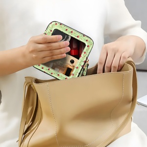 Trousse de Maquillage Transparente Imprimée Cerises, Étanche, avec Fermeture Éclair, pour Voyage, Sac Cosmétique Pas Cher - Product Image 6